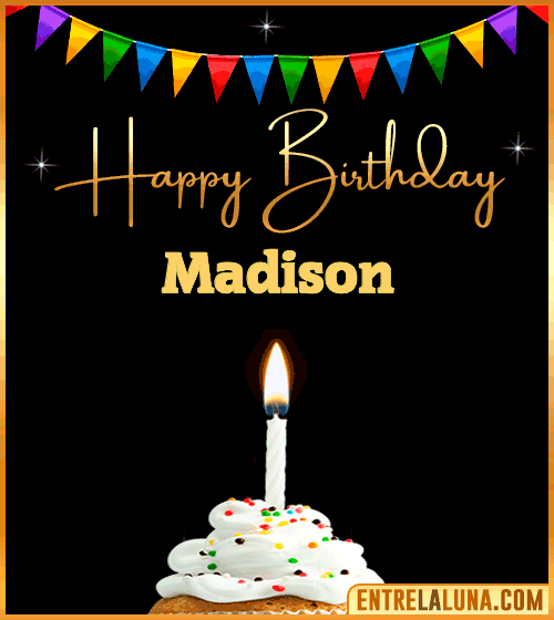 GiF Happy Birthday Madison